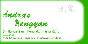 andras mengyan business card